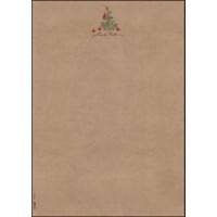 Sigel Kerstpapier 21 x 12 cm Bruin 100 Stuks