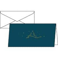 Sigel Kerstkaart + envelop DS068 21,8 cm Bruin 10+10 stuks