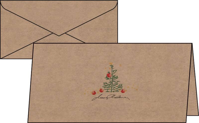 Carte de Noël + enveloppe Sigel DS074 21,8 cm 10 + 10 unités