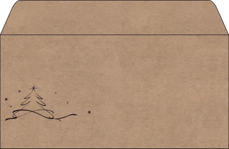 Enveloppes de Noël Sigel DU253 100 g/m² 11,1 x 25 cm Marron 50 Unités
