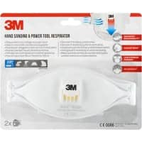 Masque de protection 3M 9322C2 Blanc 2 Unités