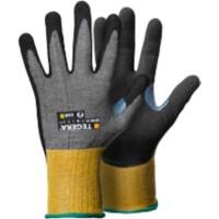 Gants de manutention TEGERA Infinity Mousse de nitrile Taille 7 Gris, jaune 6 Paires