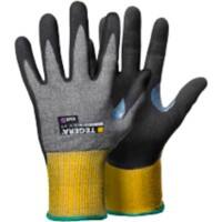 Gants de manutention TEGERA Infinity Mousse de nitrile Taille 7 Gris, jaune 6 Paires