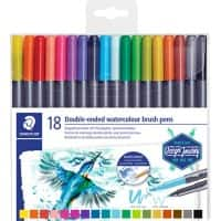 STAEDTLER Penseelpen Kleurenassortiment Pak van 18