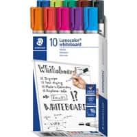 Marqueur pour tableau blanc STAEDTLER Lumocolor 351 Non Assortiment Moyenne Ogive 10 Unités