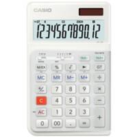Casio bureaurekenmachine JE-12E-WE 12-cijferig display wit