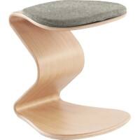 Tabouret pendulaire nest nature Tissu Gris