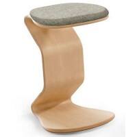 Tabouret pendulaire nest nature Tissu Gris