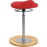 Tabouret pendulaire Mayer Sitzmöbel Tissu Rouge