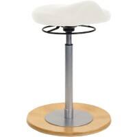 Tabouret pendulaire Mayer Sitzmöbel Tissu Blanc