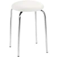 Tabouret Mayer Sitzmöbel Tissu Blanc