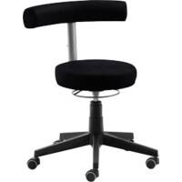 Tabouret pivotant Mayer Sitzmöbel Tissu Noir