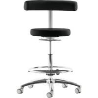 Tabouret pivotant Mayer Sitzmöbel Tissu Noir