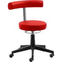 Tabouret pivotant Mayer Sitzmöbel Tissu Rouge