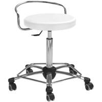 Tabouret pivotant Mayer Sitzmöbel Tissu Blanc