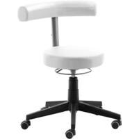 Tabouret pivotant Mayer Sitzmöbel Tissu Blanc