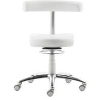 Tabouret pivotant Mayer Sitzmöbel Tissu Blanc