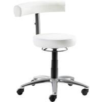 Tabouret pivotant Mayer Sitzmöbel Tissu Blanc