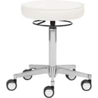 Tabouret pivotant 1295 mayer sitzmöbel Tissu Blanc 480 x 480 x 725 mm