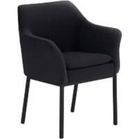 Chaise en porte-à-faux Mayer Sitzmöbel Noir Cuir