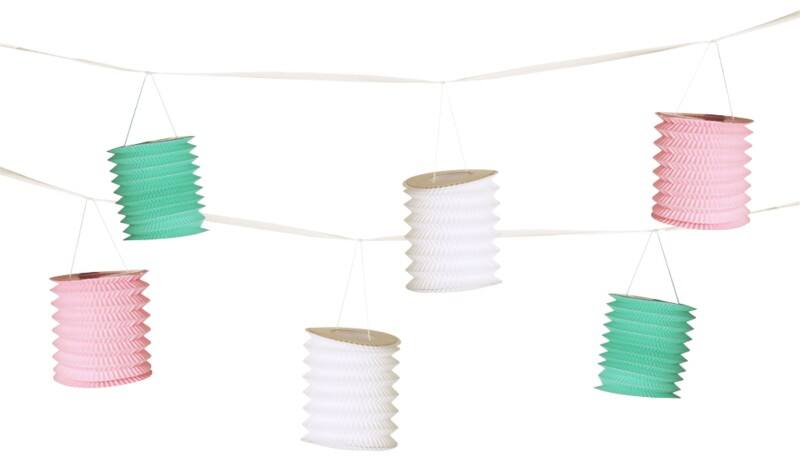 Guirlande PAPSTAR Lantern Pastel 85671 Papier Multicolore 360 cm