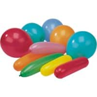 Ballon PAPSTAR Rond, long Assortiment 20 Unités