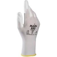 Gants de manutention Mapa Professional Ultrane 550 Non jetables PP (Polypropylène) Non poudrés Extra Extra Large (XXL) Blanc