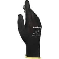 Gants de manutention Mapa Professional Ultrane 648 PP (Polypropylène) Non poudrés Extra Extra Large (XXL) Noir 2 Gants 