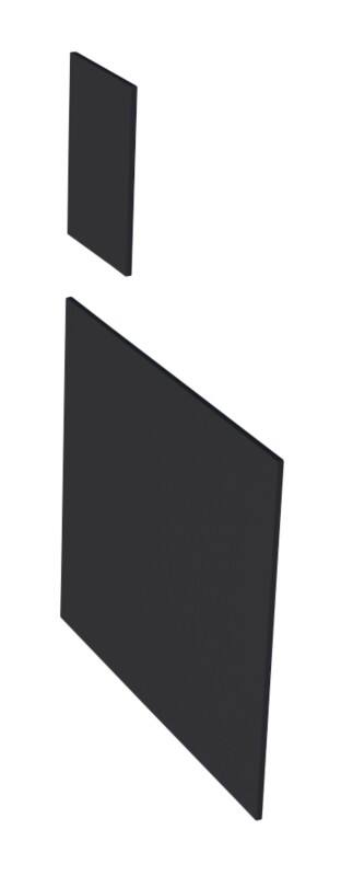 Panneau latéral pour extension Kerkmann Anthracite 370 x 16 x 250 mm