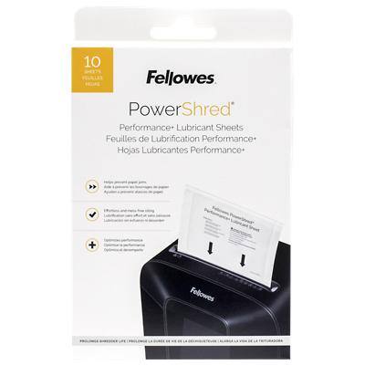 Fellowes Powershred Olie voor papierversnipperaar voor Cross-Cut, Mini-Cut en Micro-Cut versnipperaars Pak van 10
