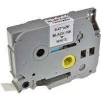 P-touch Labeltape Compatibel Brother TZe-231 5BRT231-WT Klevend Zwart op Wit 12 mm x 8 m   