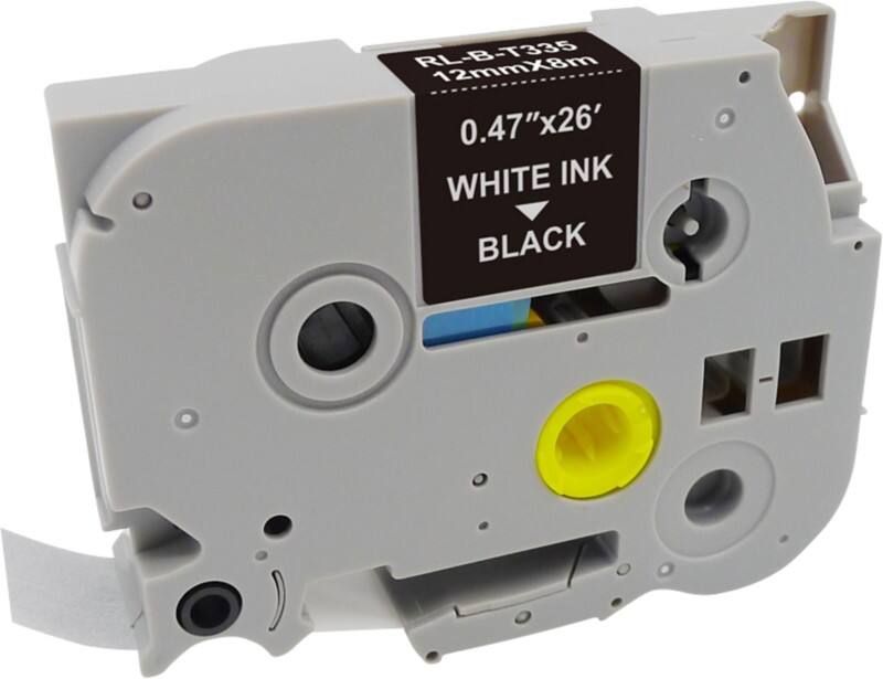 P-Touch Labeltape Compatibel Brother TZe-335 5BRT335-WT Zelfklevend 12 mm x 8 m