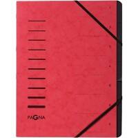 Trieur PAGNA A4 Vierge Carton 7 compartiments Rouge 24,5 x 0,4 x 32 cm (l x p x h)