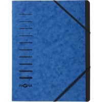 Trieur PAGNA A4 Vierge Carton 7 intercalaires Bleu 24,5 x 0,4 x 32 cm (l x p x h)