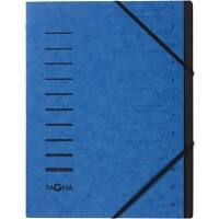 Trieur PAGNA A4 Vierge Carton 12 compartiments Bleu 24,5 x 0,5 x 32 cm (l x p x h)