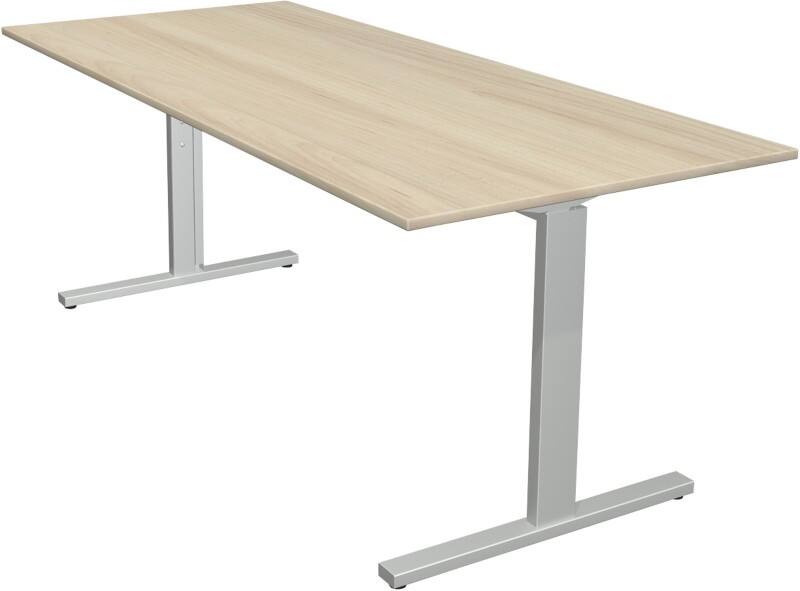 Bureau Kerkmann Form 2 Rectangulaire Érable T-Pied 1800 (L) x 800 (P) x 820 (H) mm
