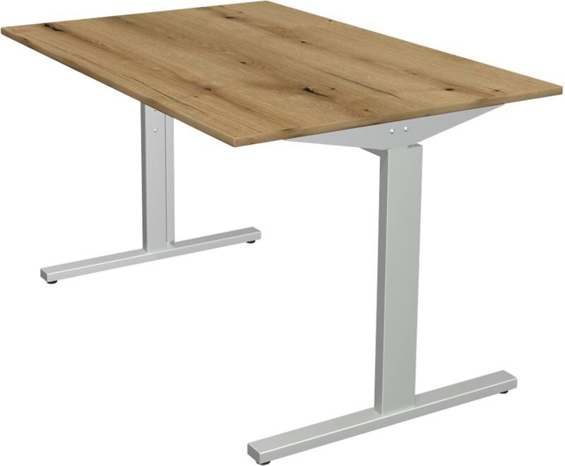 Bureau Kerkmann Form 2 Rectangulaire Chêne T-Pied 1200 (L) x 800 (P) x 820 (H) mm