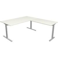 Bureau Kerkmann Form 2 En forme de L Argenté 1600 x 1800 x 820 mm