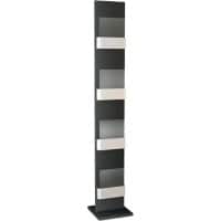 Présentoir à brochures Kerkmann First Anthracite 41659614 300 (L) x 300 (P) x 1750 (H) mm