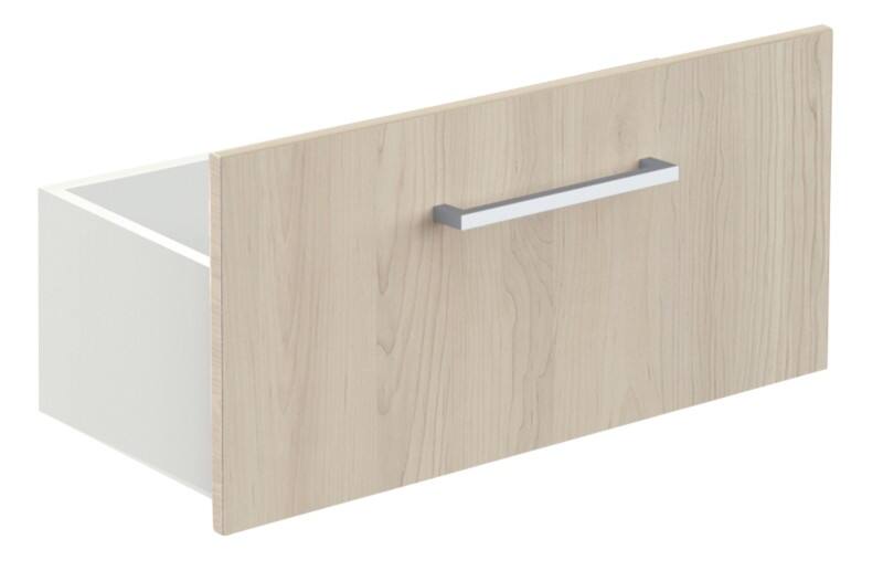 Kerkmann Form 4 Hout Lade-inzetstuk 700 x 265 x 300 mm Lichtbruin, wit