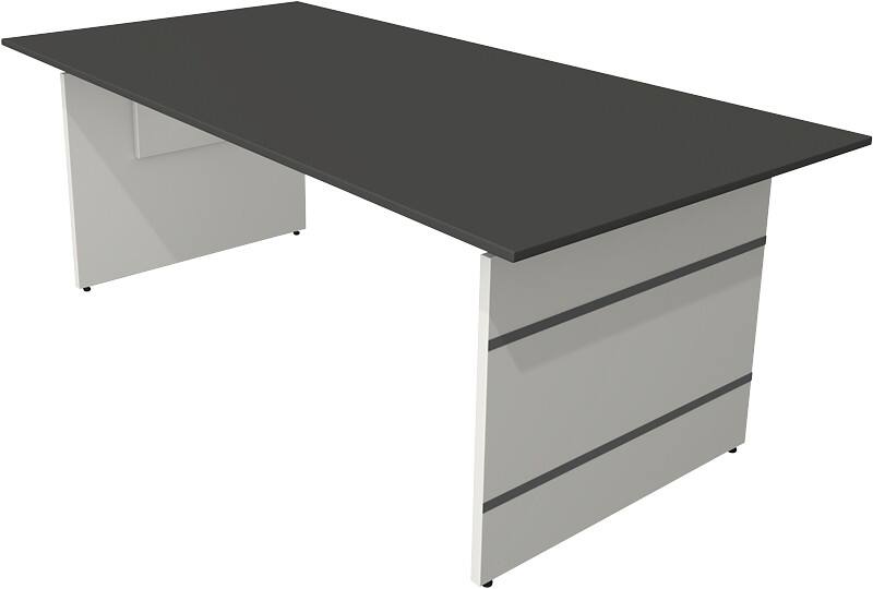 Bureau Kerkmann Form 4 Rectangulaire Anthracite Joue 2000 (L) x 1000 (P) x 760 (H) mm