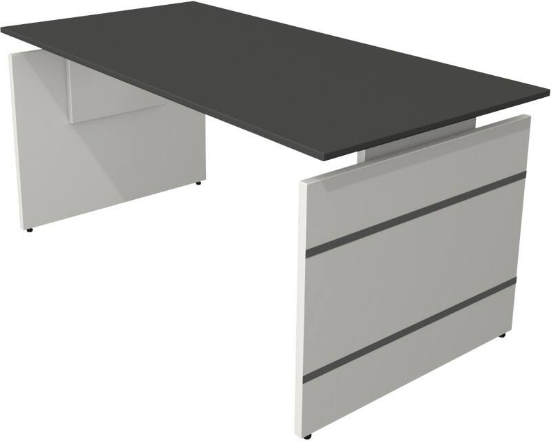 Kerkmann Form 4 Bureau Rechthoekig Antraciet Wang 1.600 (B) x 800 (D) x 760 (H) mm