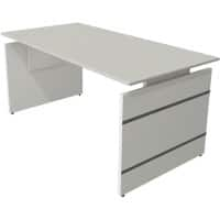 Bureau assis-debout Kerkmann Form 4 Rectangulaire Réglable en hauteur Blanc 1600 x 800 x 760 mm