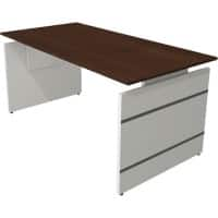 Bureau assis-debout Kerkmann Form 4 Rectangulaire Réglable en hauteur Blanc 1600 x 800 x 760 mm