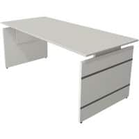 Bureau assis-debout Kerkmann Form 4 Rectangulaire Réglable en hauteur Blanc 1800 x 800 x 760 mm