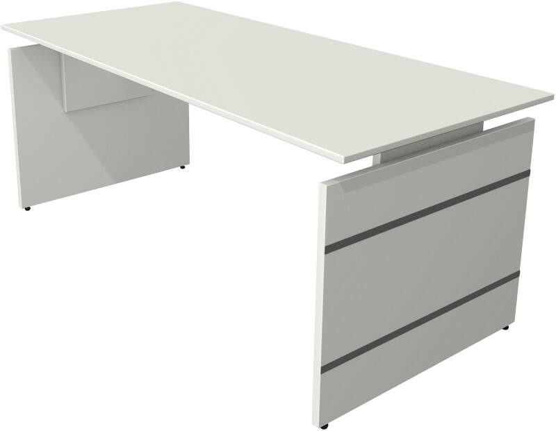 Bureau Kerkmann Form 4 Rectangulaire Blanc Joue 1800 (L) x 800 (P) x 760 (H) mm