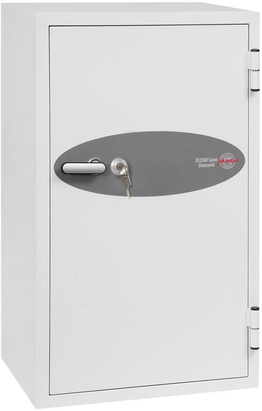 Coffre-fort pour médias Phoenix DS2504K Serrure à clé Blanc 65,5 x 56 x 116 cm