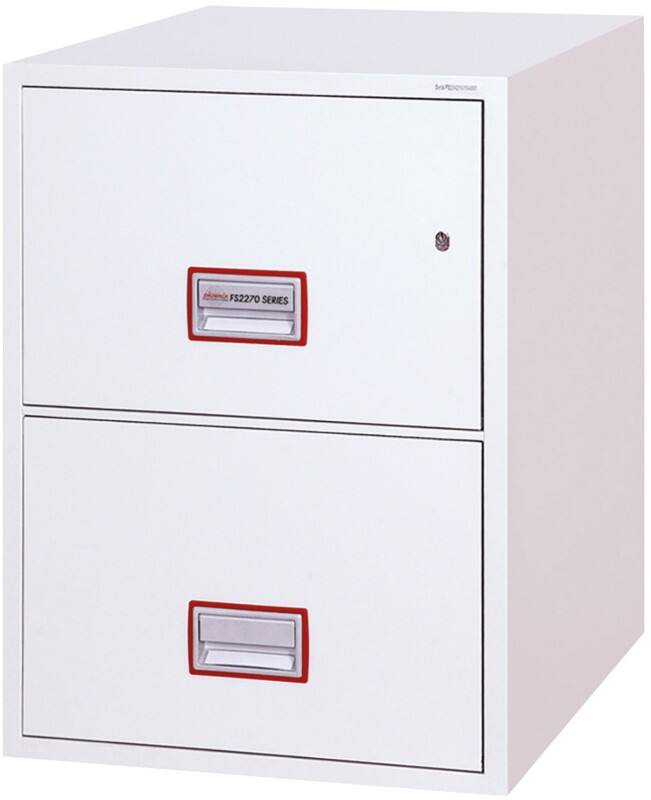 Phoenix World Class Vertical Fire File Archiefkast Sleutel 51 FS2272K Wit