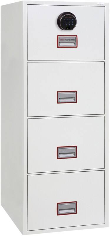Armoire de classement Phoenix FS2274F Serrure à empreintes digitales Blanc 57 x 70 x 145 cm