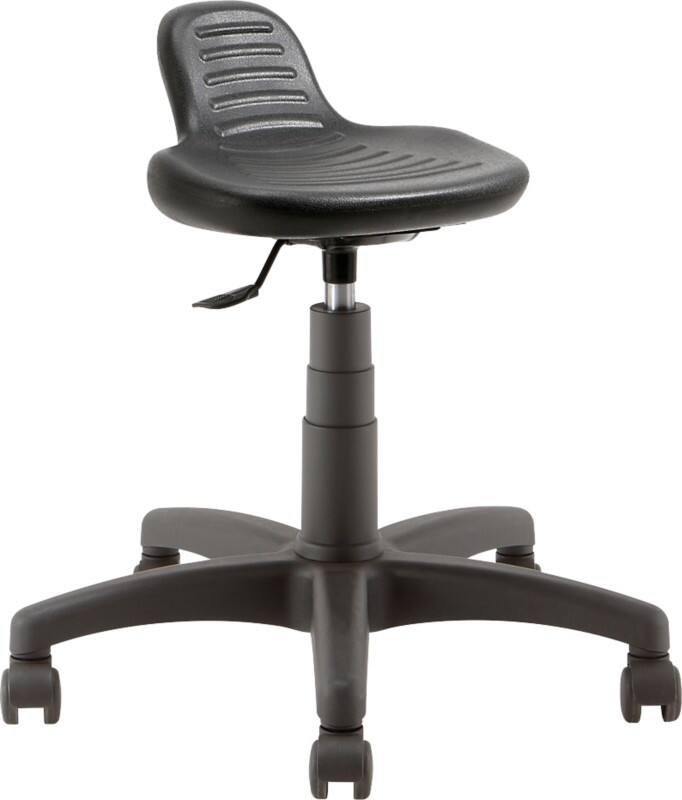 CONFORT 01/PG Kruk Kunststof Zonder armleuning In hoogte verstelbare zitting Zwart 110 kg 640 x 640 mm